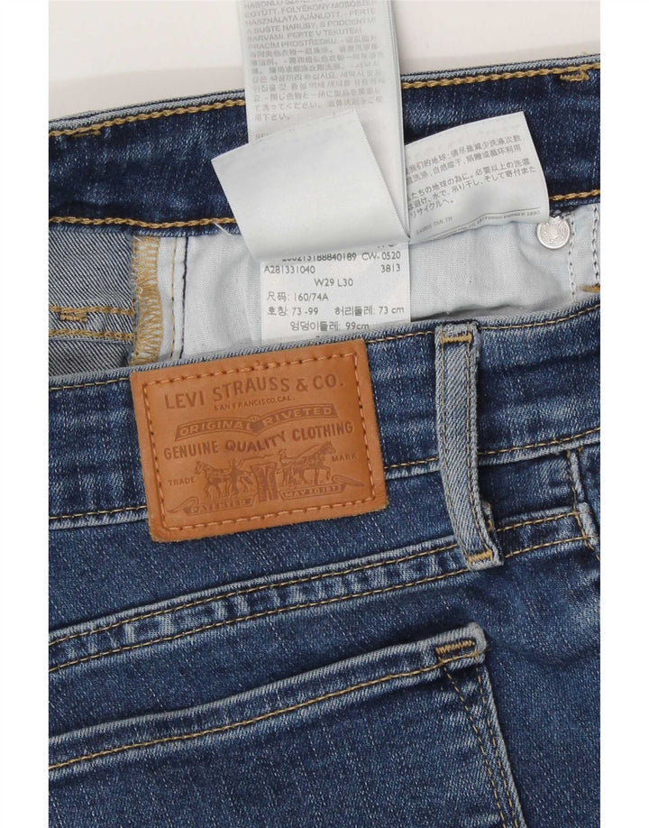 Blugi Levi's 712 Slim pentru femei W29 L30 Bumbac albastru