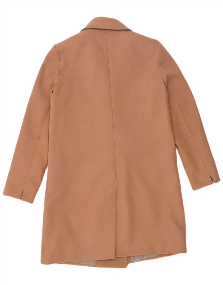 Topshop Abrigo de doble botonadura para mujer UK 42 Poliéster beige medio