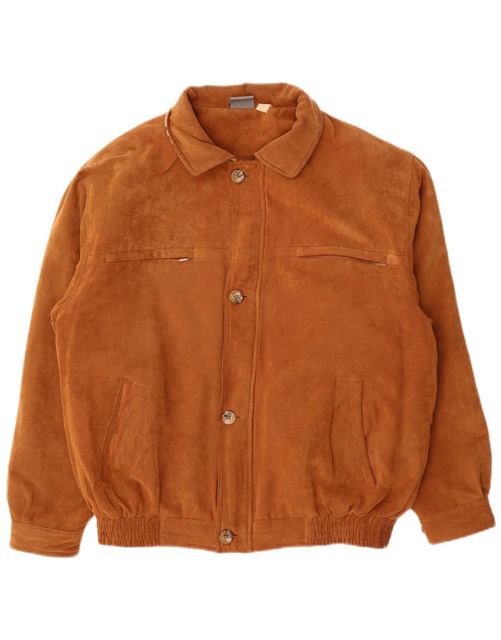 Męska kurtka bomber Roger Kent UK 42 XL, brązowy poliester
