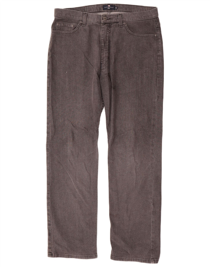 Marks & Spencer Mens Blue Harbour Straight Jeans W36 L31 Grey Cotton