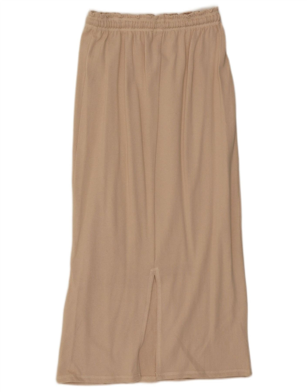 Zara Damen Midirock Small W26 Beige Baumwolle