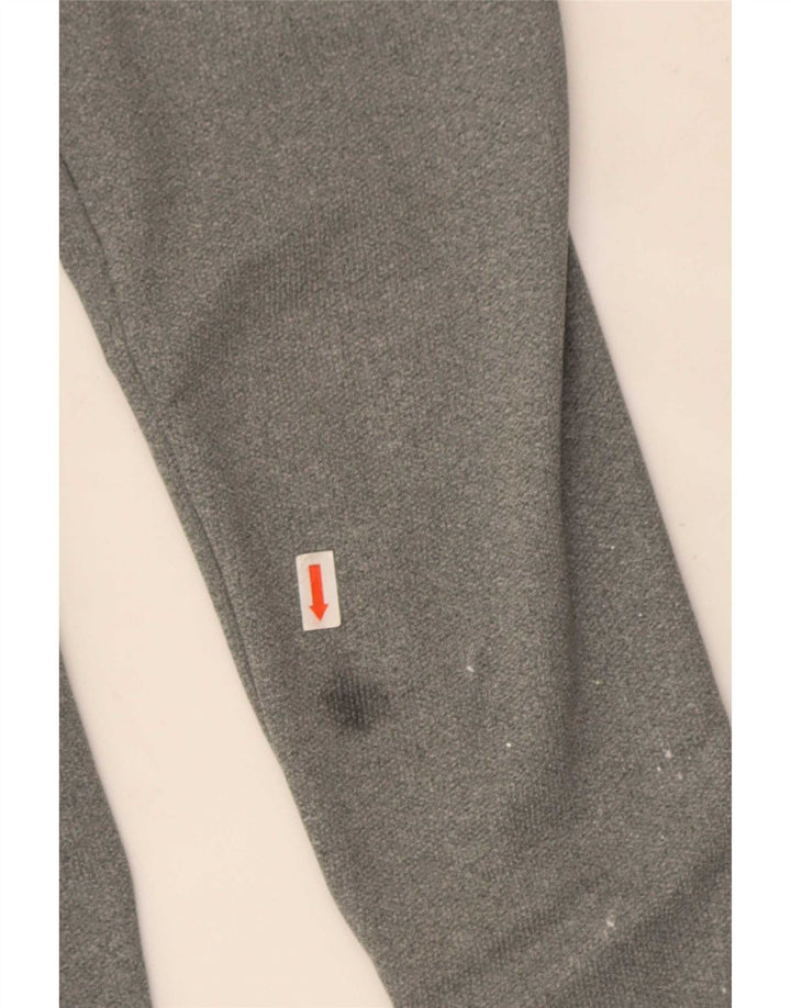 Nike Hommes Dri Fit Zip Neck Pull Survêtement Haut Petit Gris Polyester