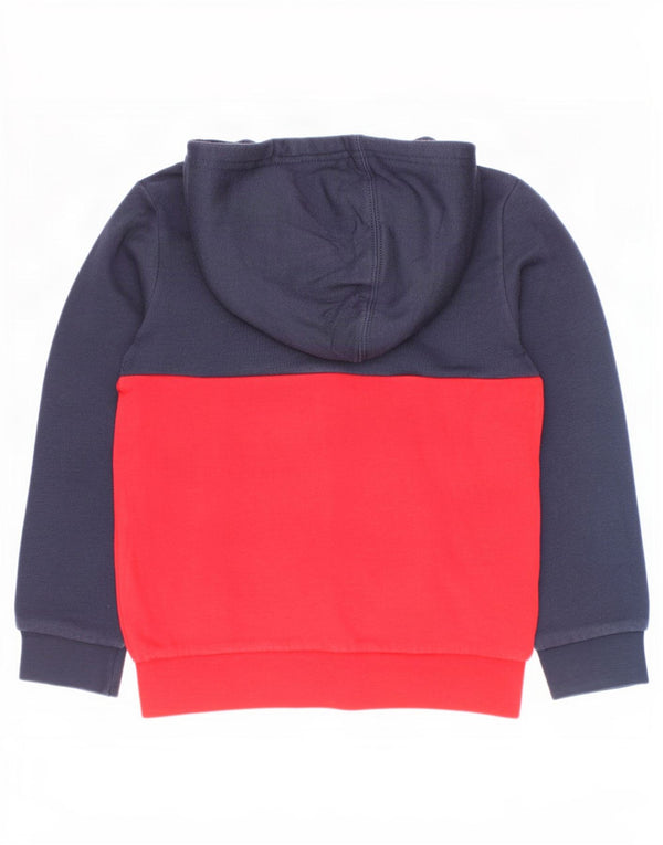 Felpa con cappuccio e zip grafica Champion per ragazzi 5-6 anni XS Colorblock rosso
