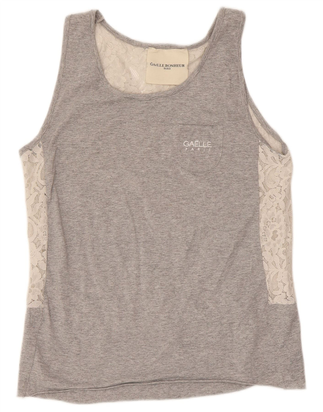 Gaelle Dame Oversized Vest Top US 1 2XS Grå Flecked Bomuld