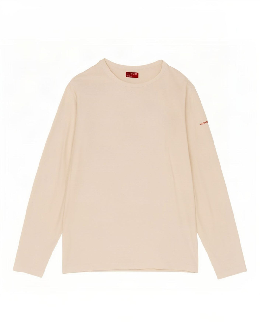 Guess Mens Slim Fit Top Long Sleeve XL White Cotton