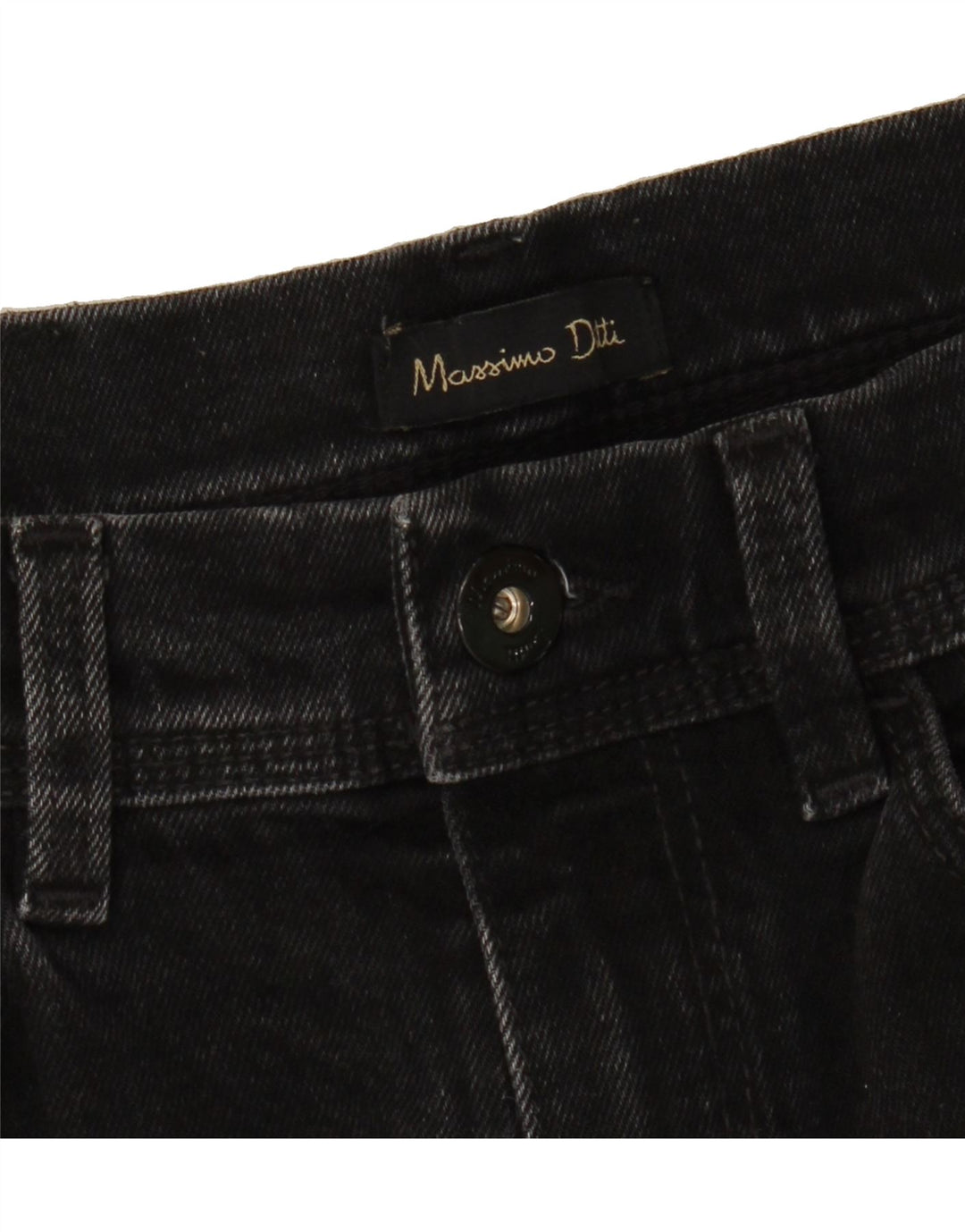 MASSIMO DUTTI Womens Straight Jeans W26 L27 Black Vintage Massimo Dutti and Second-Hand Massimo Dutti from Messina Hembry 