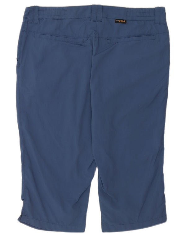 Jack Wolfskin Damen Chinoshorts UK 12 Medium W32 Blau Polyamid