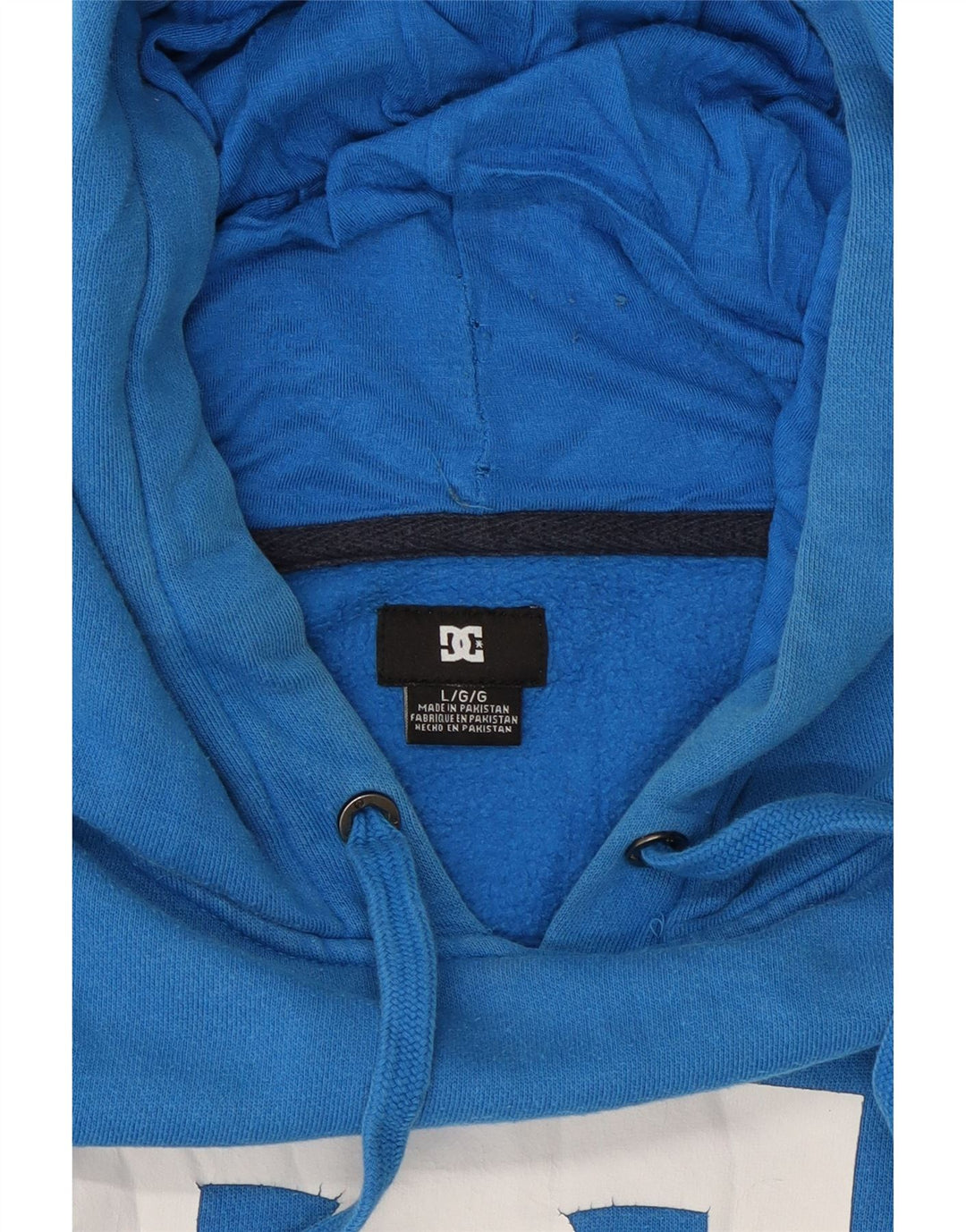 DC Herren-Kapuzenpullover mit Grafik, groß, aus blauer Baumwolle