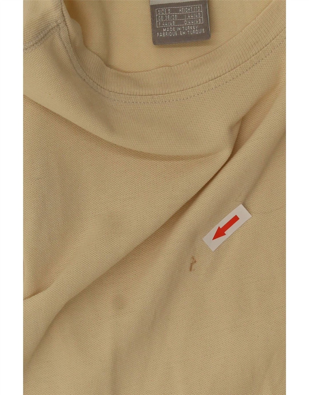 Nike Mens T-Shirt Top Small Beige