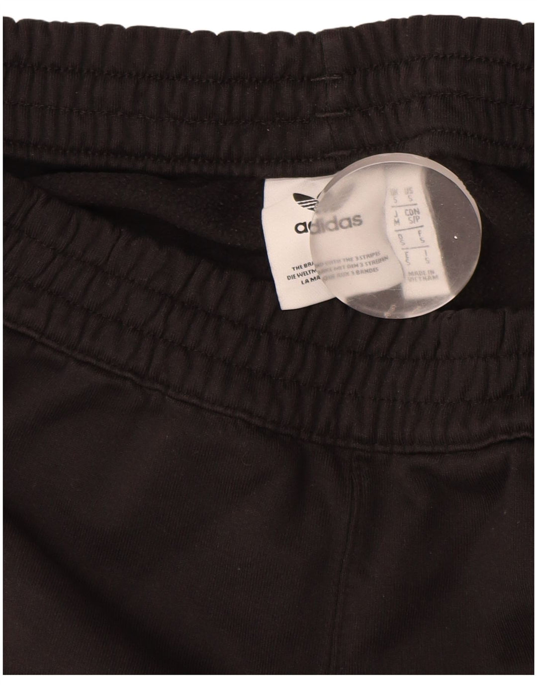 Adidas Mens Graphic Tracksuit Trousers Joggers Small  Black Polyester