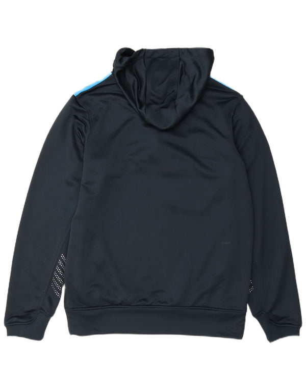 Suéter masculino Canterbury com capuz e gola com zíper, bloco colorido azul marinho médio