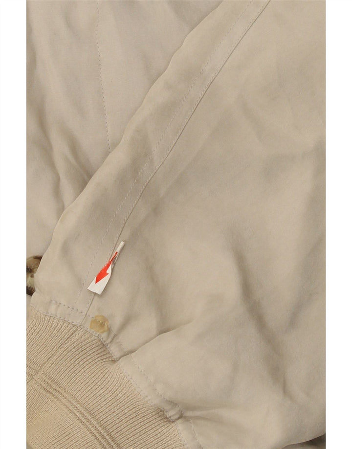 Ivy Oxford Herre Bomberjakke IT 50 Stor Beige Silke