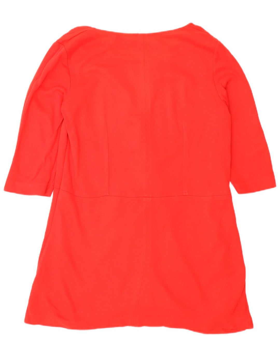Zara Damen Tunikakleid mit 3/4-Ärmeln, UK 16, Größe L, Rot, Polyester