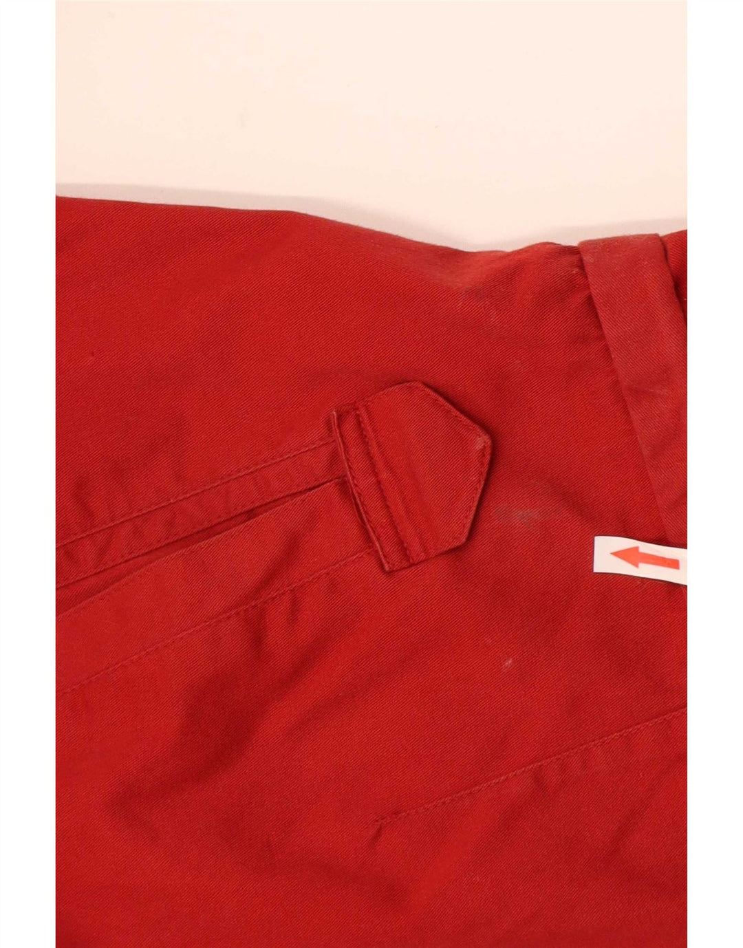 Coast Guard Mens Hooded Bomber Jacket UK 38 Medium Red Colourblock Cotton