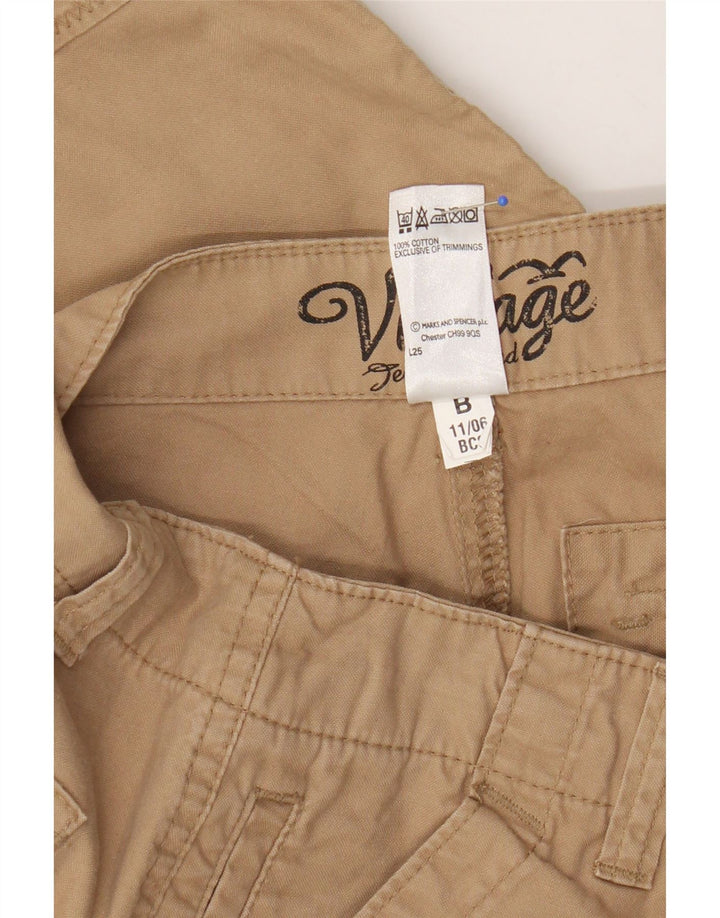 Marks & Spencer Mens Blue Harbour Cargo Bermuda Shorts W34 Large Beige