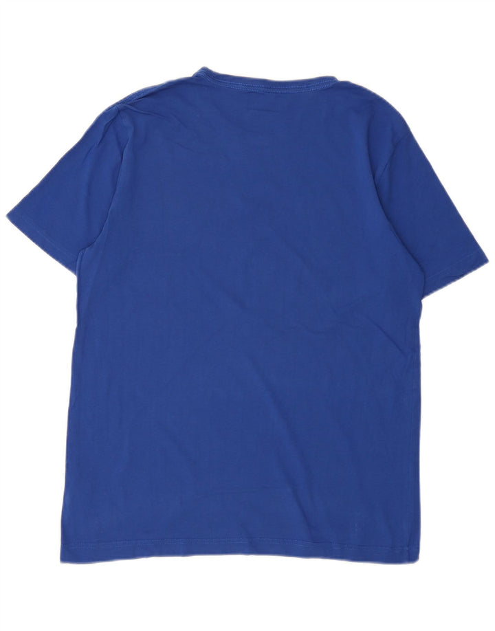Puma Mens T-Shirt Top Medium Blue Cotton
