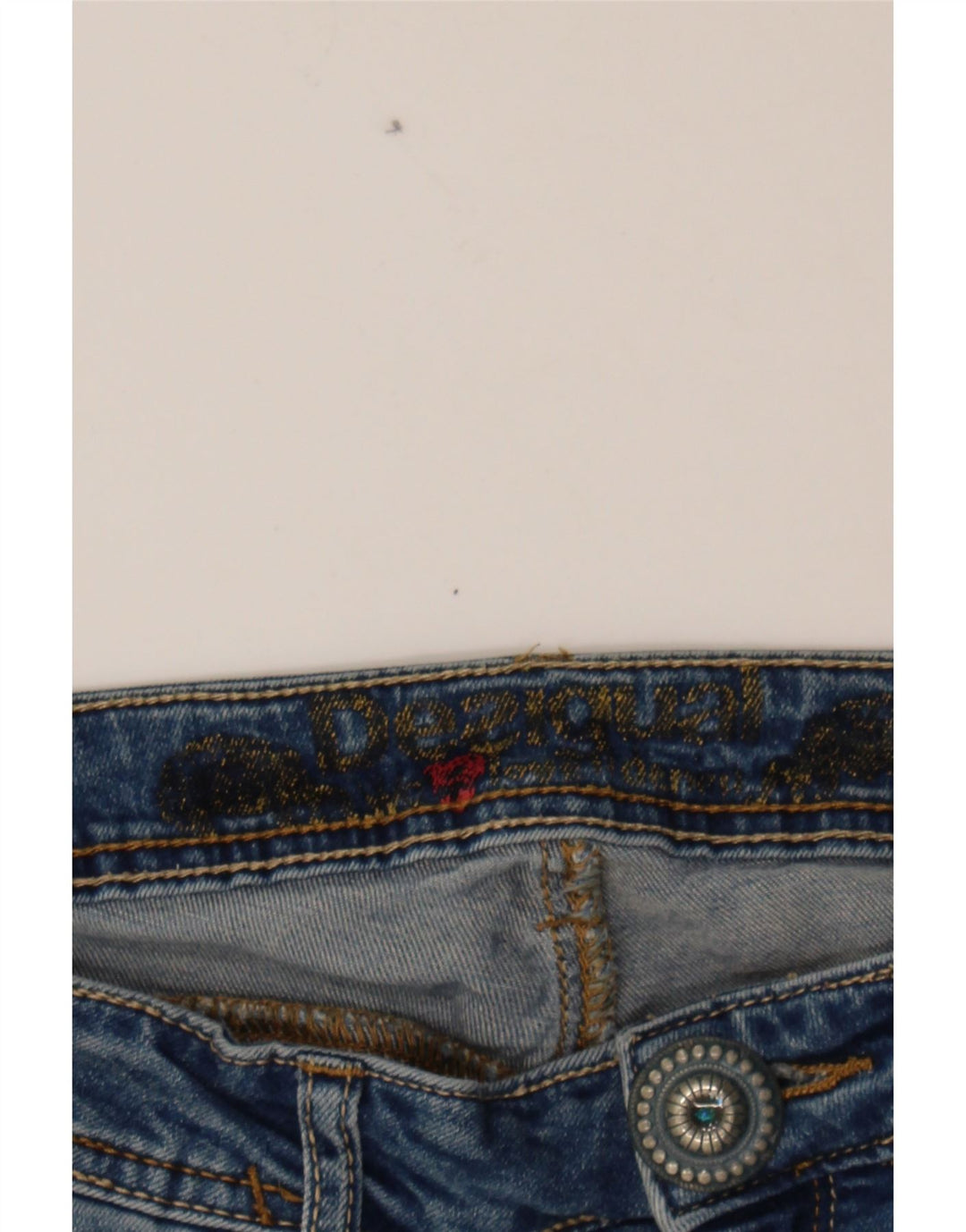 DESIGUAL Womens Skinny Jeans W30 L32 Blue Vintage Desigual and Second-Hand Desigual from Messina Hembry 