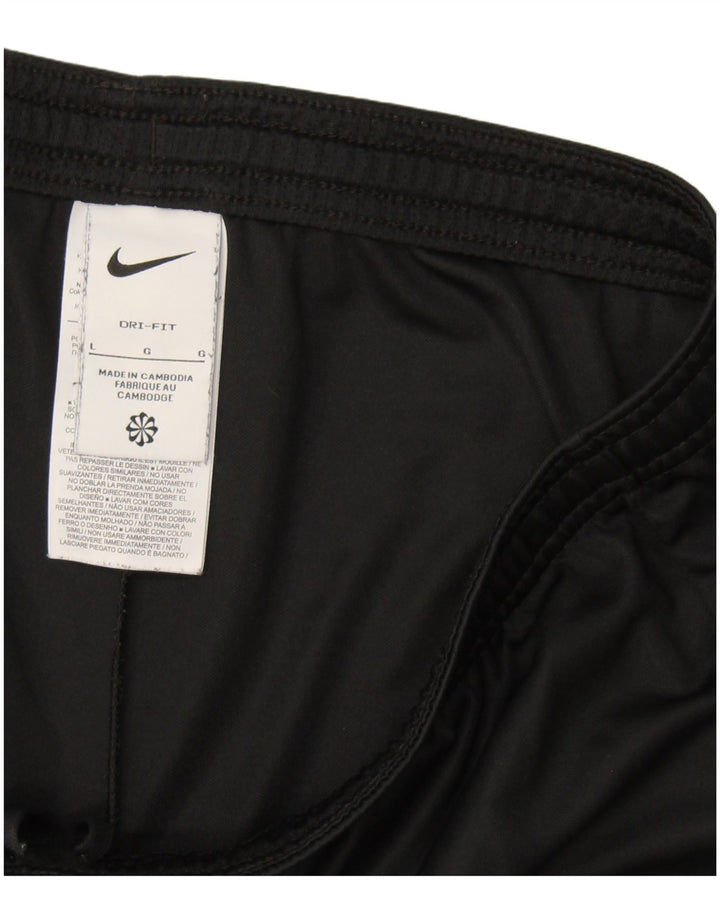 Pantaloncini sportivi Nike Dri Fit da uomo, grandi, in poliestere nero