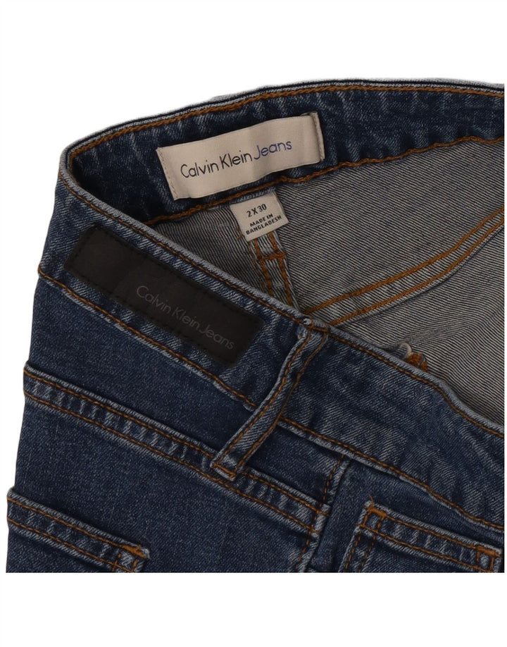 Calvin Klein Womens Straight Jeans W30 L30 Blue