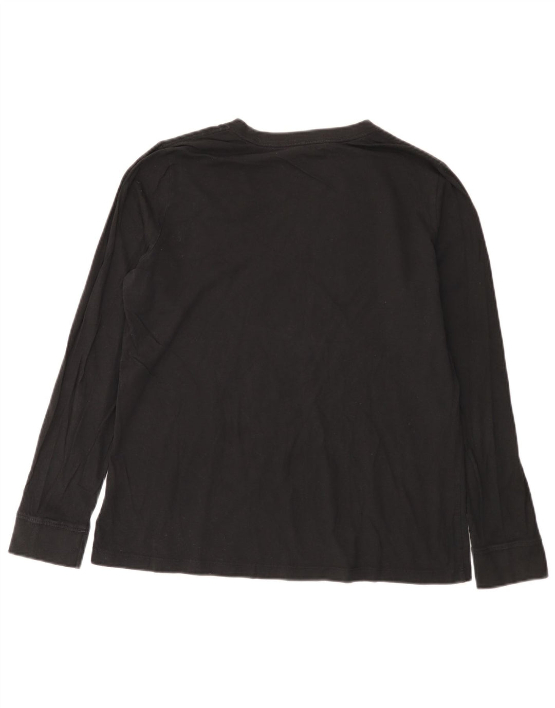 Nike Womens Graphic Top Long Sleeve UK 16 Large Black Cotton