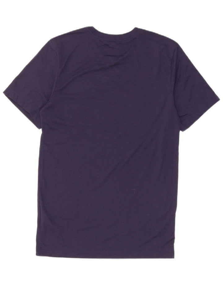 NIKE herre Dri Fit grafisk T-shirt top XS marineblå polyester