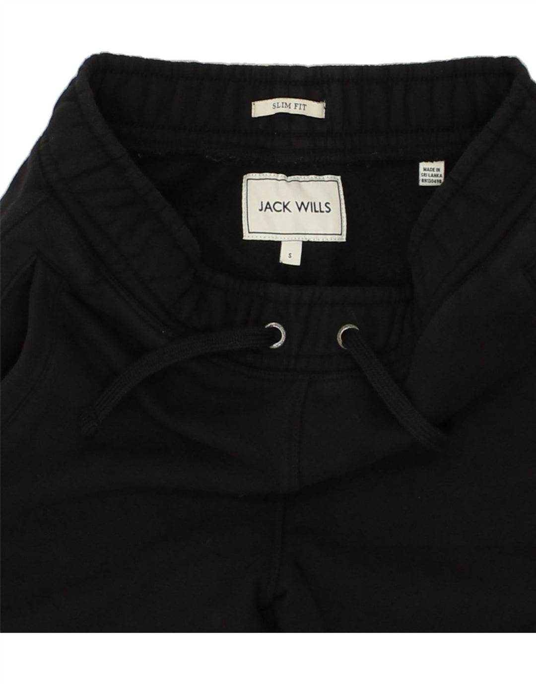 JACK & JONES Mens Slim Fit Tracksuit Trousers Joggers Small Black Cotton | Vintage Jack & Jones | Thrift | Second-Hand Jack & Jones | Used Clothing | Messina Hembry 