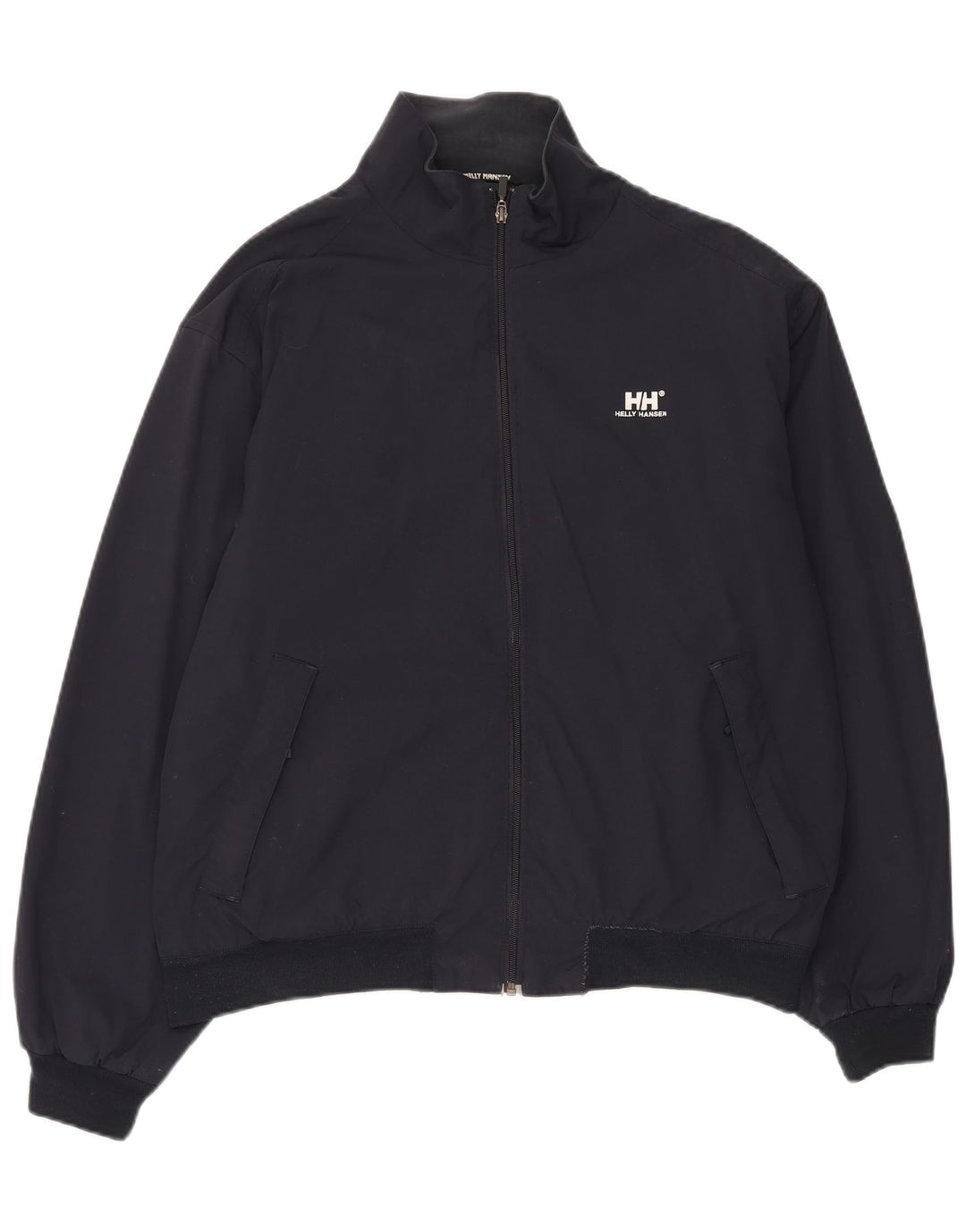 Helly Hansen Mens Bomber Jacket UK 40 Large Navy Blue Nylon