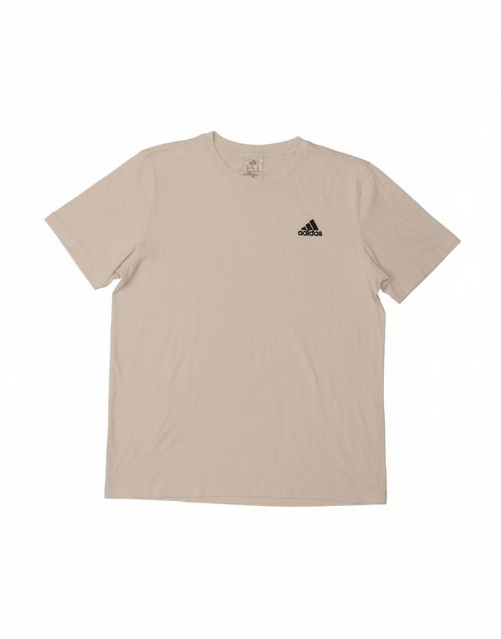 ADIDAS Mens T-Shirt Top Medium White Cotton