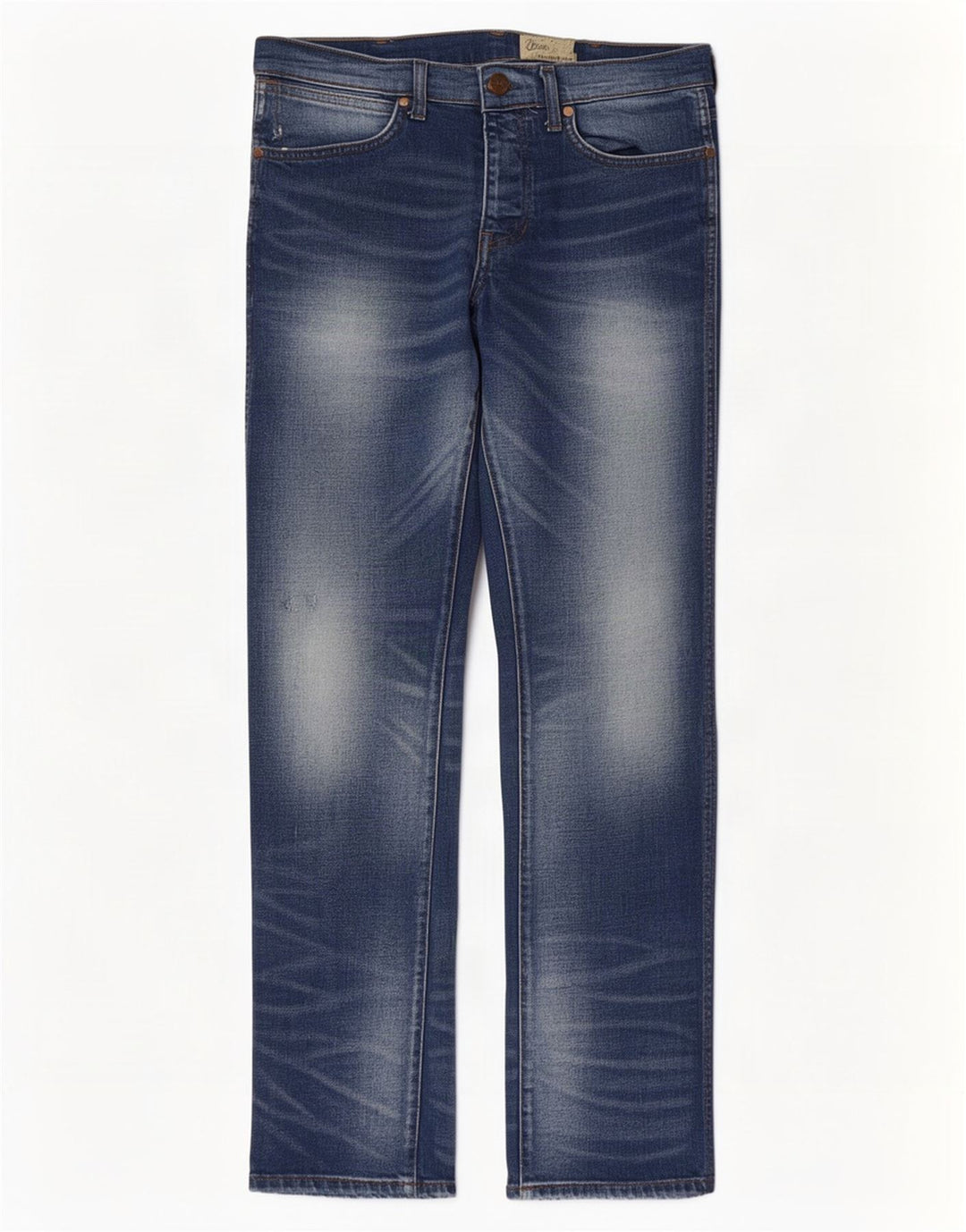 Wrangler Mens Spencer Straight Jeans W32 L32 Blue Cotton