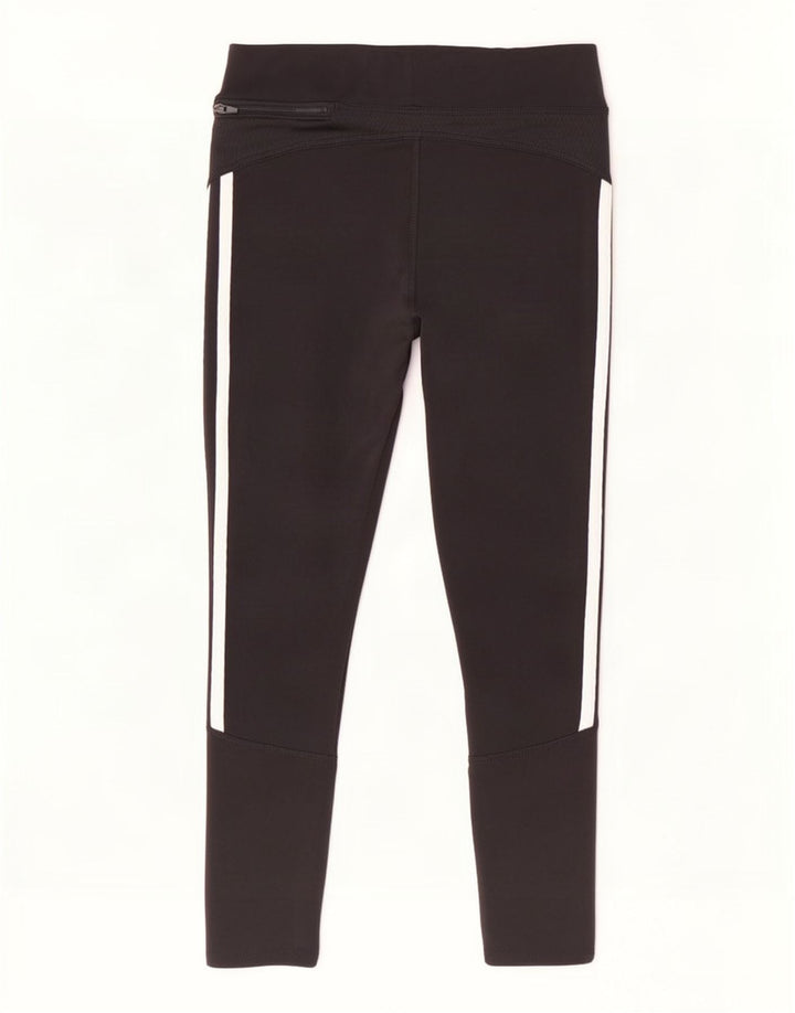 Adidas Womens Climalite Capri Leggings UK 8 Small Black Polyester