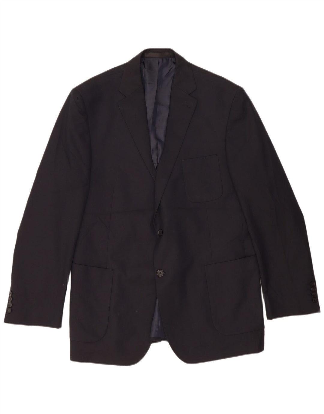 Marks & Spencer Herre lang 2-knaps blazerjakke UK 44 XL Navy Blue
