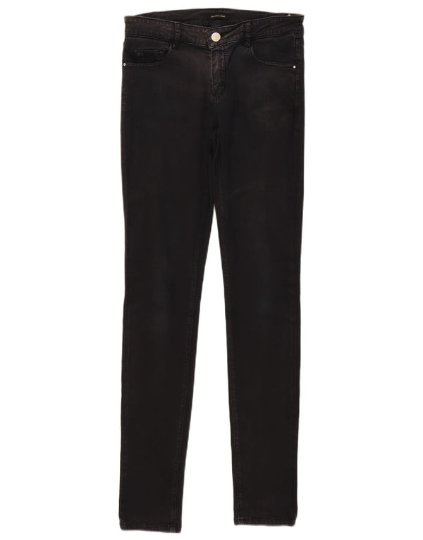Massimo Dutti Womens Skinny Jeans EU 36 XS W26 L30 Black Cotton