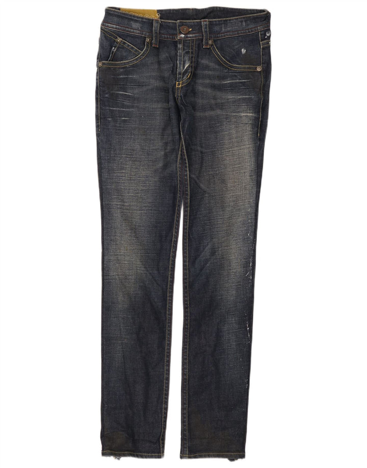 Iceberg Womens Slim Jeans W31 L34 Navy Blue Cotton
