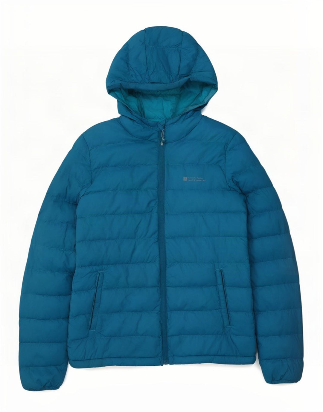 Mountain Warehouse Veste rembourrée à capuche pour femme UK 8 Small Bleu Nylon