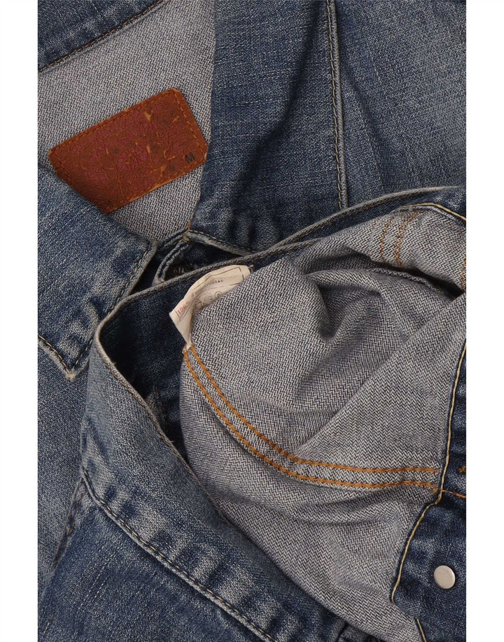 Nike Dame denimjakke UK 14 Medium Blue Bomuld