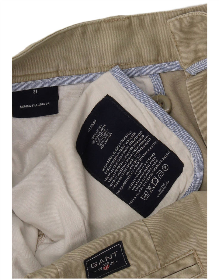 GANT Mens Chino Shorts W31 Medium Khaki Cotton