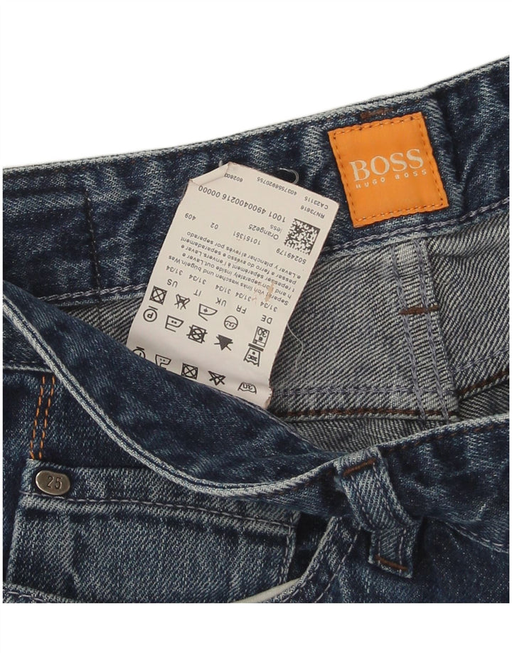 Hugo Boss Mens Straight Jeans W31 L34 Blue Cotton