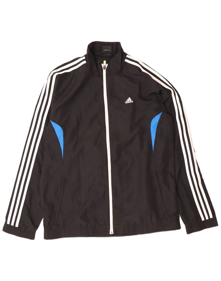 Jachetă de trening pentru bărbați Adidas UK 40/42 Poliester mediu negru