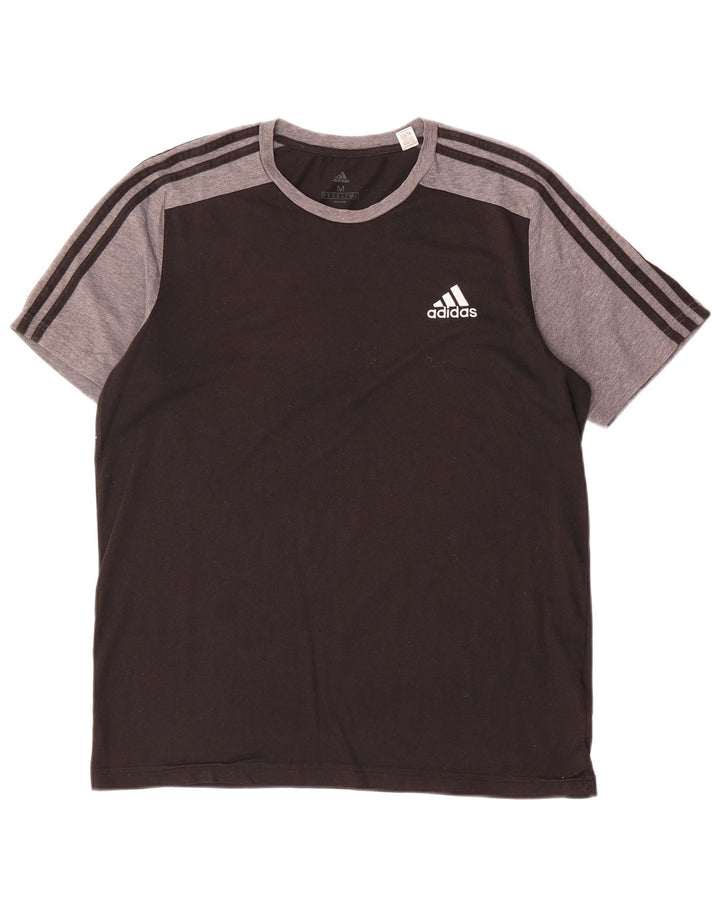 Ανδρικό T-Shirt Adidas Top Medium Black Colourblock Πολυεστέρας