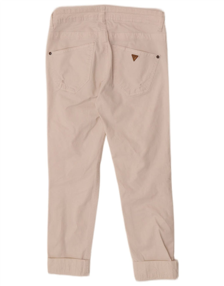 Guess Γυναικείο Cropped Jeans W26 L23 White Spotted