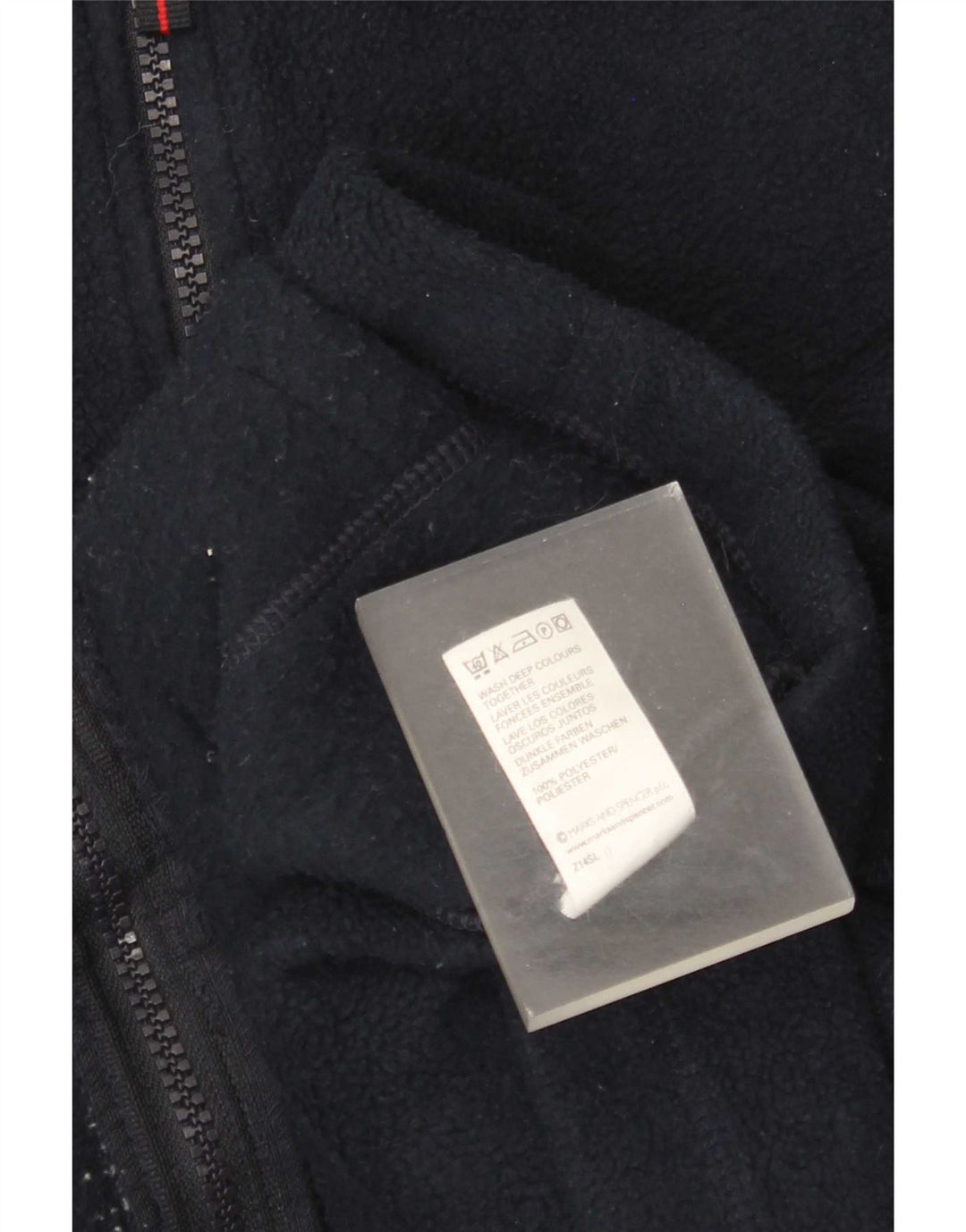 Marks & Spencer Mens Fleece Gilet UK 42 XL Navy Blue Polyester