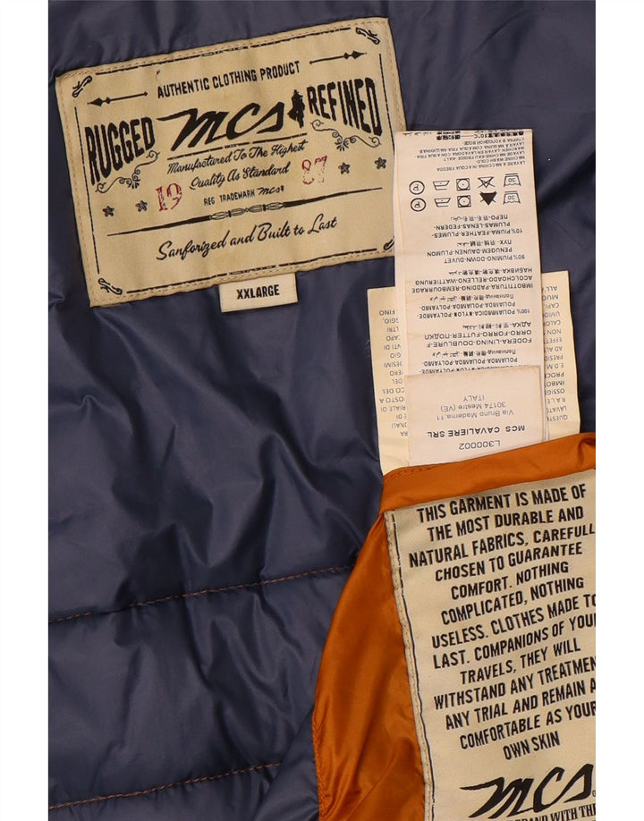 Marlboro Classics Mens Padded Gilet UK 44 2XL Brown Polyamide