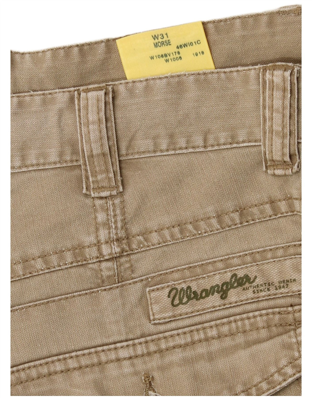 Wrangler Herre Morse Chino Shorts W31 Medium Beige Bomuld