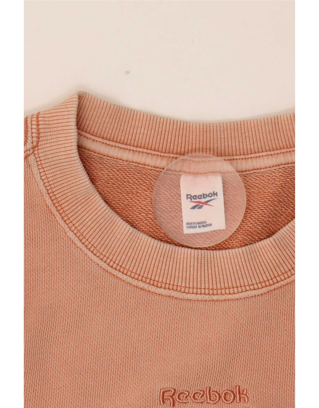 Reebok Mens Sweatshirt Jumper Small Pink Cotton