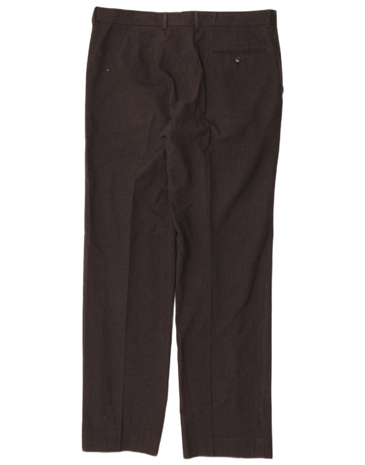 Marks & Spencer Straight Suit Bukser til mænd W36 L33 Grå polyester