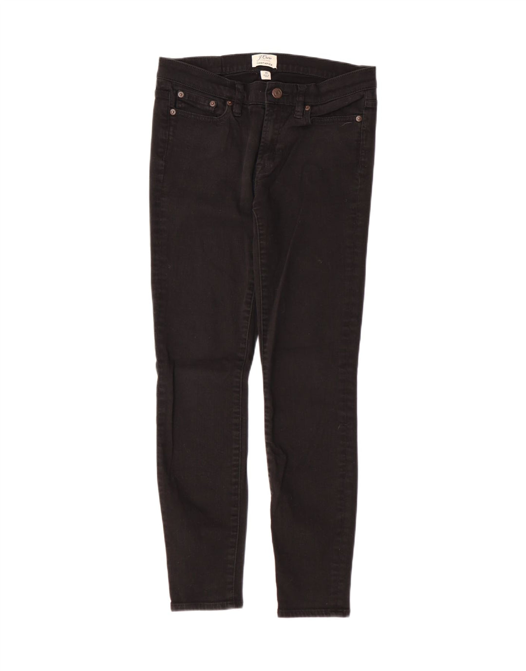 J. CREW Womens Toothpick Cropped Jeans W28 L26 Black Cotton Vintage J. Crew and Second-Hand J. Crew from Messina Hembry 