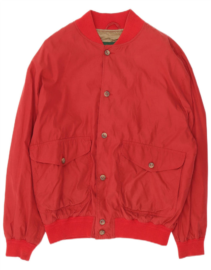 Giubbotto bomber da uomo Brooksfield IT 48 rosso medio in viscosa