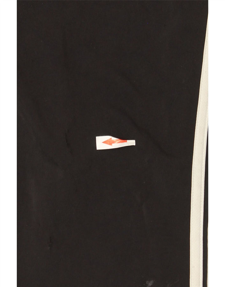 ADIDAS Boys Tracksuit Trousers Joggers 7-8 Years  Black Polyester