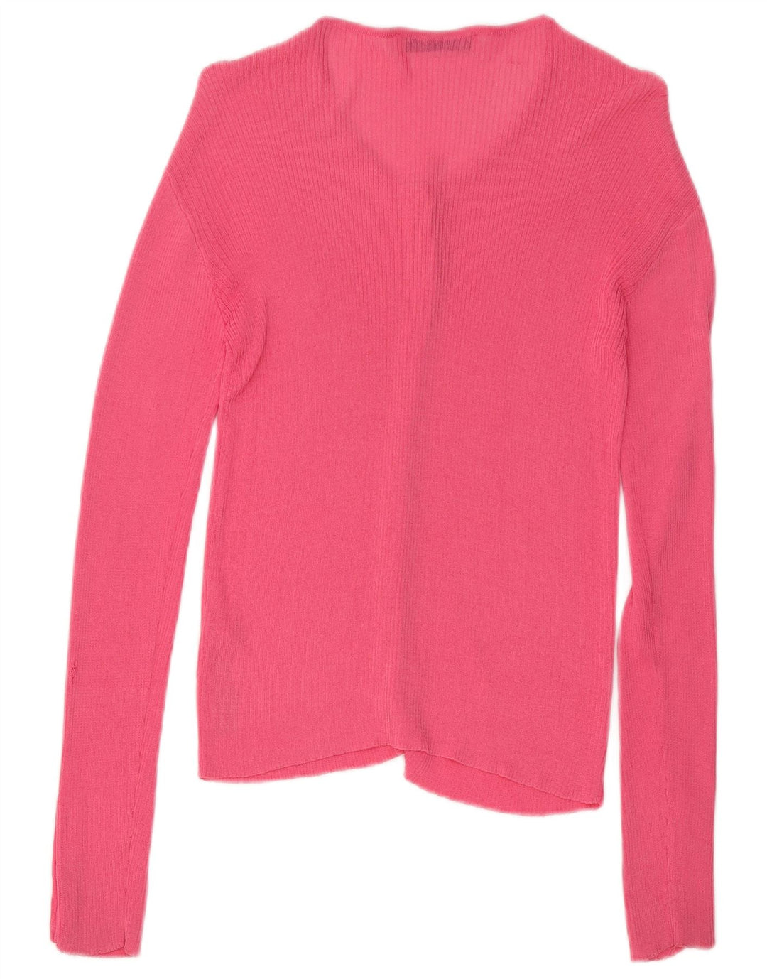 Zara Womens Cardigan Sweater UK 14 Medium Pink Viscose