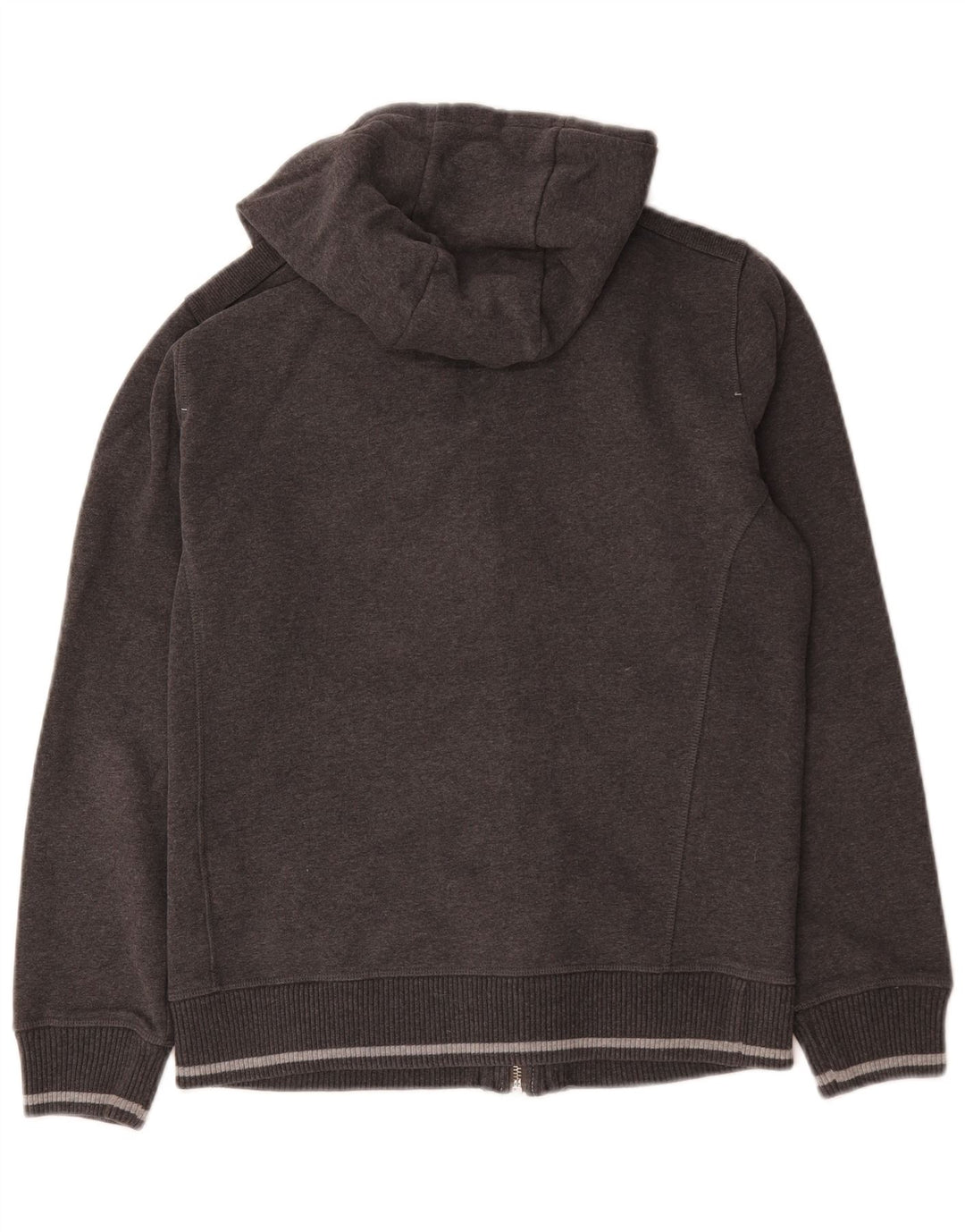 Champion Mens Zip Hoodie Sweater Small Grey Cotton